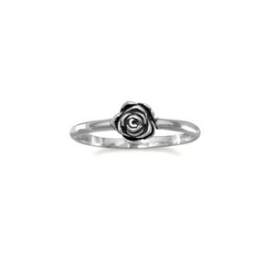 ❤️ DAINTY ROSE STERLING SILVER RING